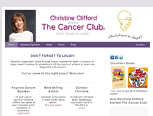Tablet Screenshot of cancerclub.com